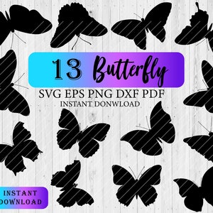 Borboleta SVG, Arquivos SVG de pacote de borboleta, Borboleta SVG em camadas, Arquivos de borboleta para Cricut, Clipart de borboleta, Pdf de borboletas, Svg, Dxf