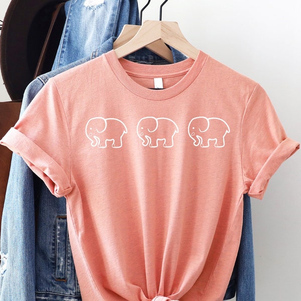 Elephant Cute Shirts, Elephant Tees, Baby Elephant T shirt, Birthday Party, Birthday Present, Present for Kids, Youth Sizes, Present for Her