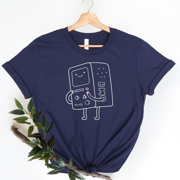 Adventure Time BMO T-Shirt, Battery Low T-Shirt Shutdown Shirt Cartoon Unisex Gift T-shirt, Bmo Character Lover Shirt, Kid Gift Shirt