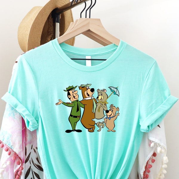 Take a Trip to Jellystone Park with this Yogi Bear T-Shirt! Join the Fun and Adventure with Everyone's Favorite Picnic Basket-Stealing Bear