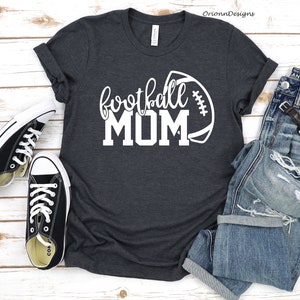 Football Mom Shirt, Football T-shirts, Football Mom Tee, Football Shirt, Sport Mom Shirt, Football Mom T-Shirt image 2