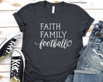 Faith Football Shirt | Etsy