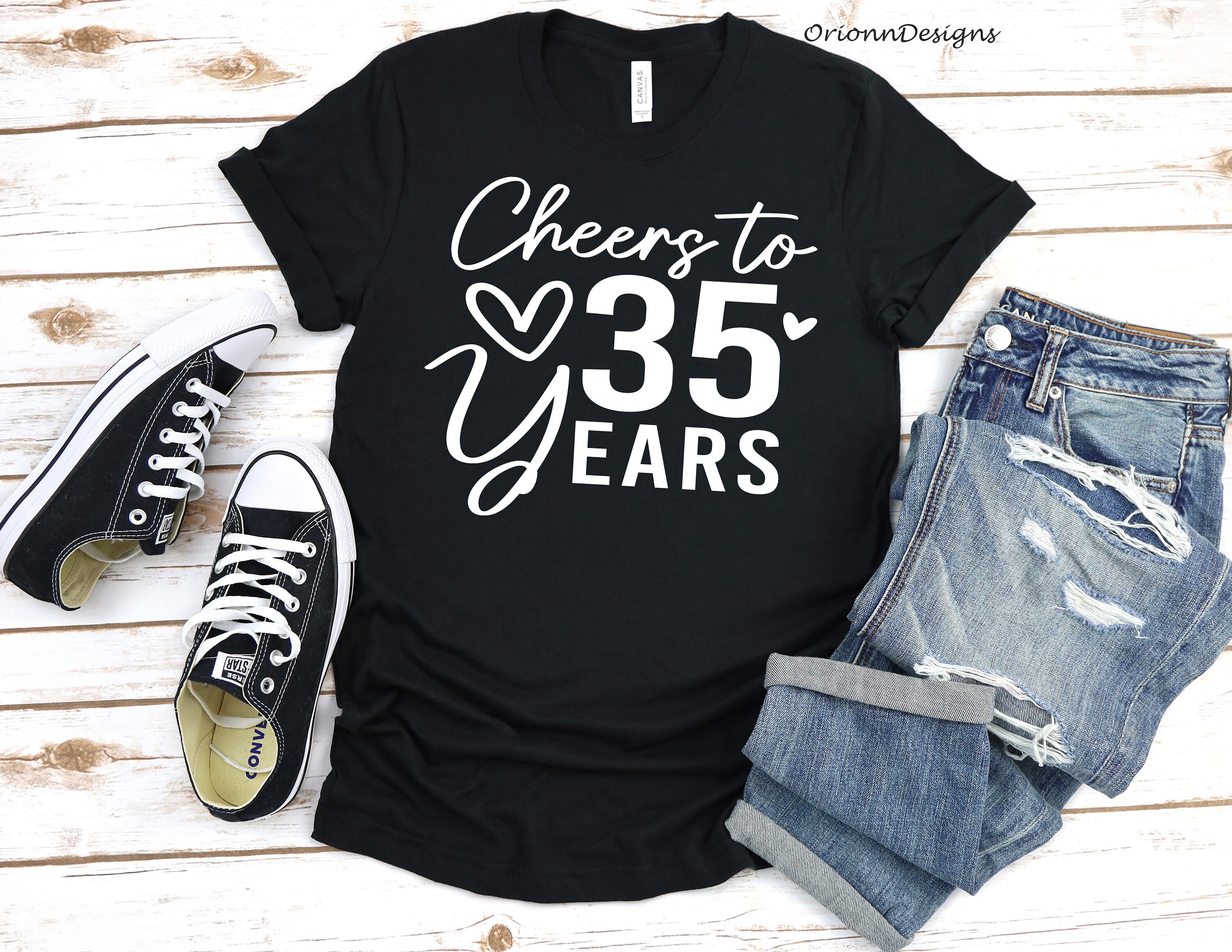 Jubel zu meinem 35 Jahre Shirt 35 Jahre alt verheiratet 35. Etsy