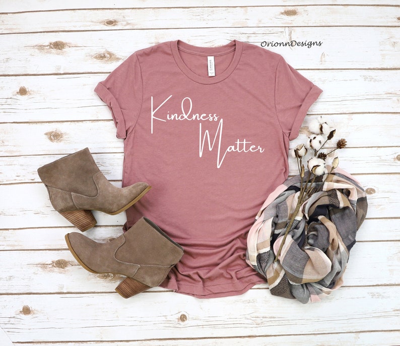 Kindness Matter Shirt, Kindness T-shirt, Kindness Tees, Happiness Shirt, Positive Vibes Shirt, Positivity Shirts, Cute Women Shirt image 2