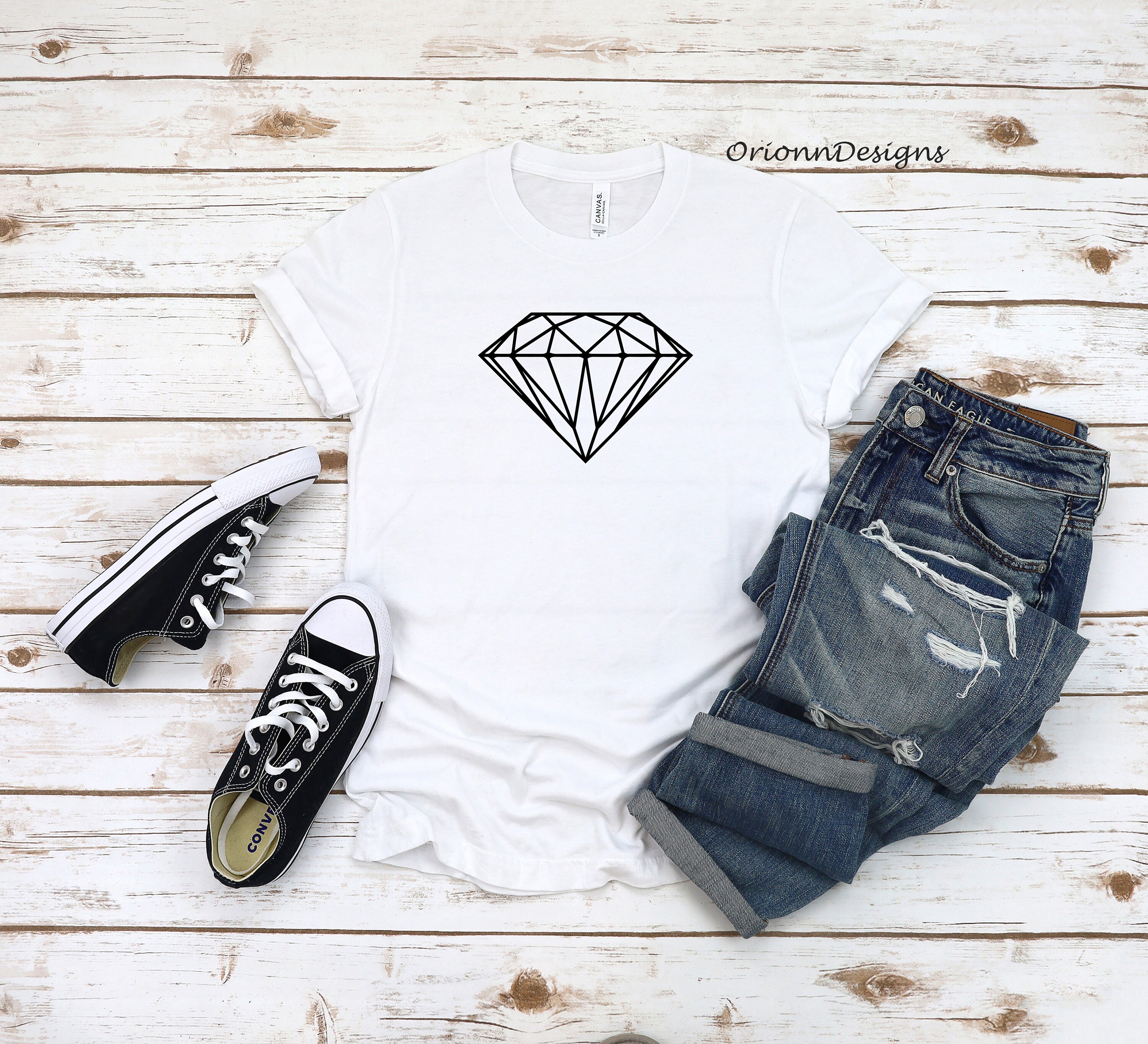 Diamond Shirt Diamond T shirt Unisex Shirt Gift for Mama Etsy