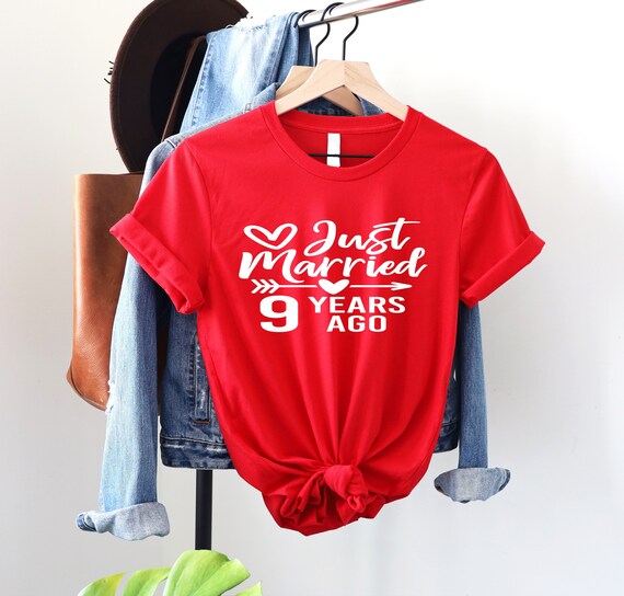 Anniversary T-Shirt Nine - 9 Wedding Anniversary Gift Anniversary T-Shirt Nine - 9 Wedding Anniversary Gift