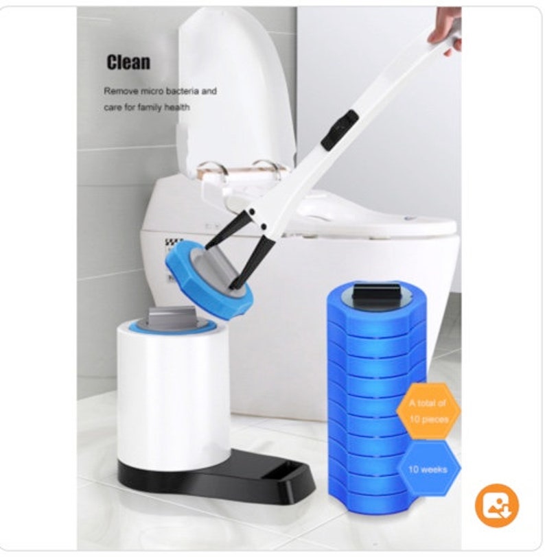 Toilet Brush Without Dead Angle Cleaning Toilet Brush Disposable Long Handle