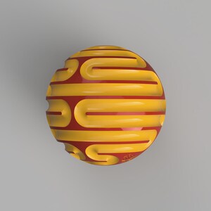 Labyrinth Sphere (finger Labyrinth) - Download and Printable Files - Etsy