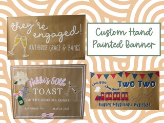 Creative Converting Stendardo Gigante 'Beach Love' Per Feste A Tema Spiaggia - 60x152 Cm, Blu E Marrone
