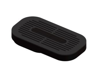 Ersatz-Abtropfschale flach groß für Philips Barista BAR 300/60 Tray für große Tassen extra breit weiß schwarz Kaffee Zubehör, Alternative