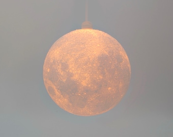 Realistic moon lampshade, galaxy lamp for atmospheric light, solar system, night light with optional accessories, light bulb