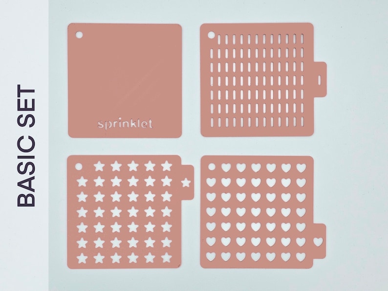 Heart-shaped Sprinkle Stencil, Sugar-free and Vegan Sprinkles, 1 Mm ...