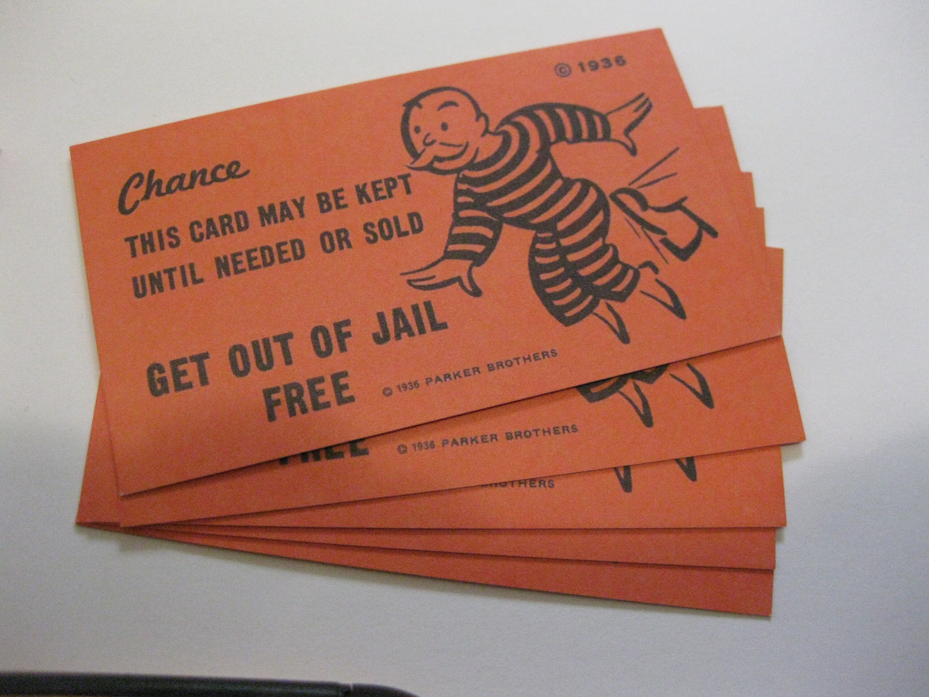 Get Out Of Jail Free Card Editable Template Printable Templates