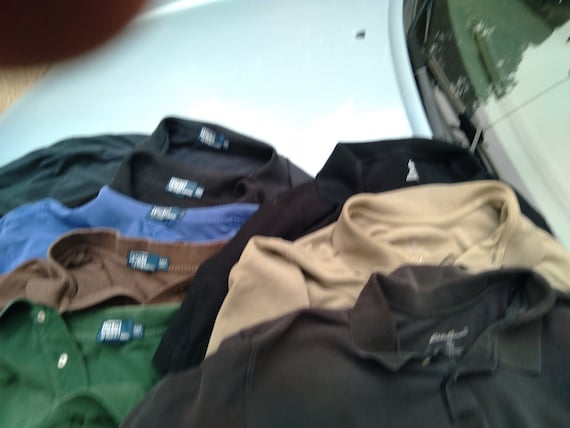 8 Polo Shirts 4X Tall Very Good 