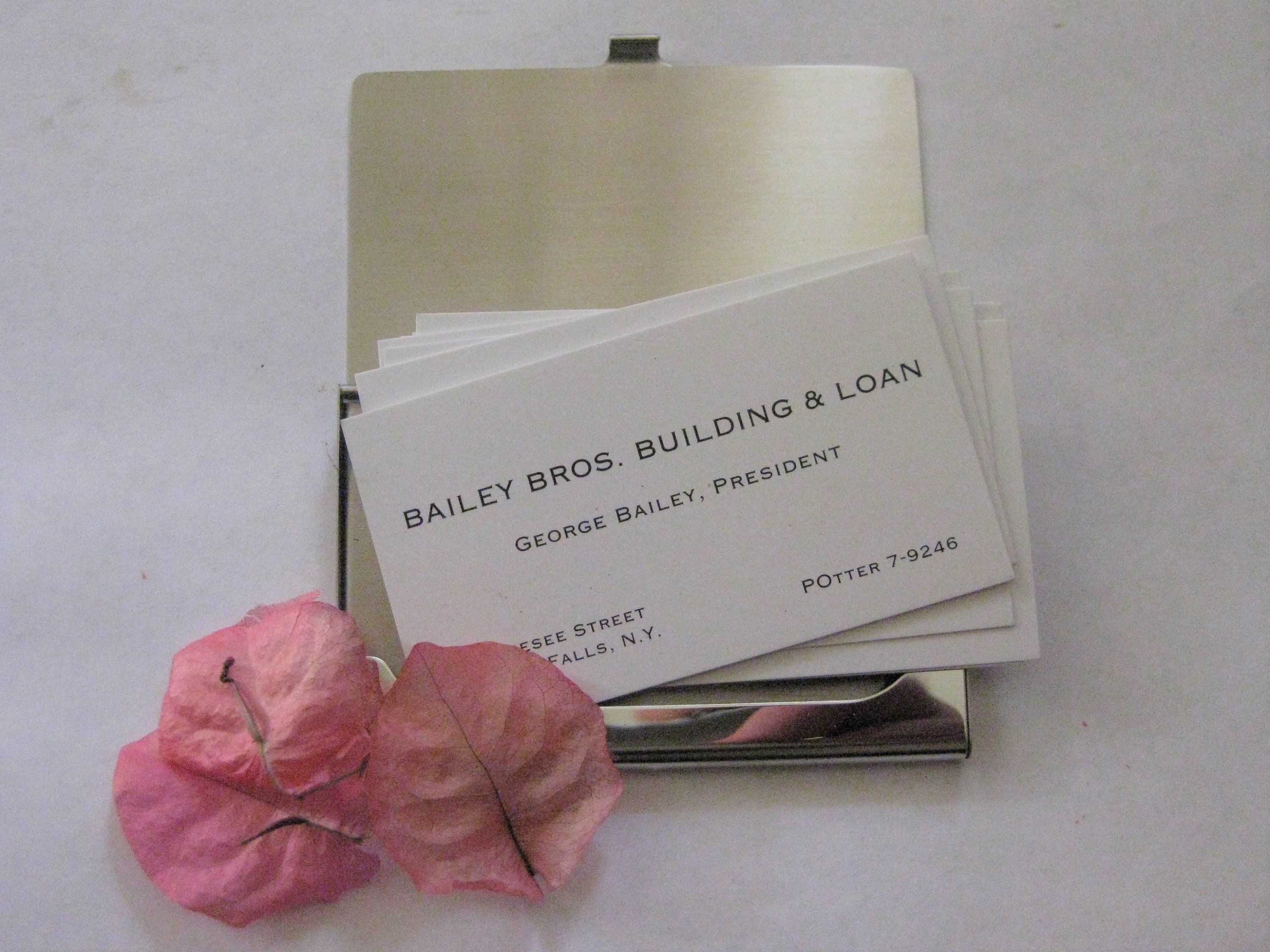 Es una vida lúdica Silver Engraved Business Card Case 10 Cards,