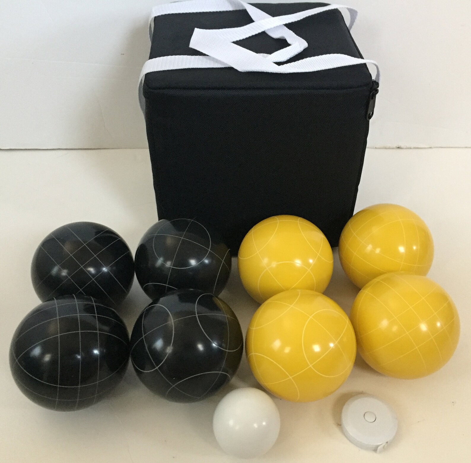 Unique Bocce Set 107mm With Black and Yellow Balls Black Etsy