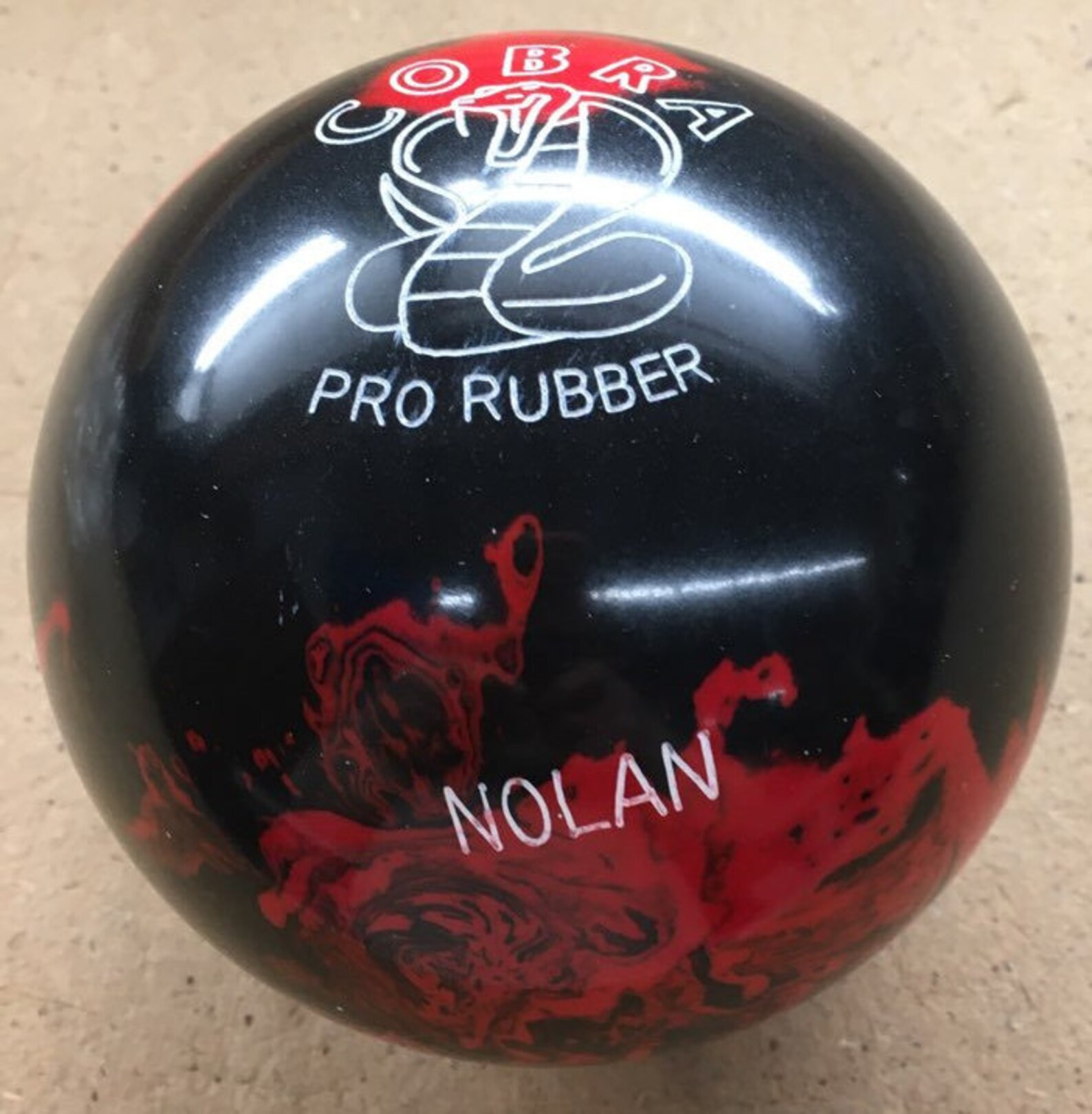 Engraved Duckpin 5pin 2 Balls Cobra Pro Rubber Orange Etsy