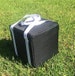 Heavy Duty Bocce Bag - black with white handles 