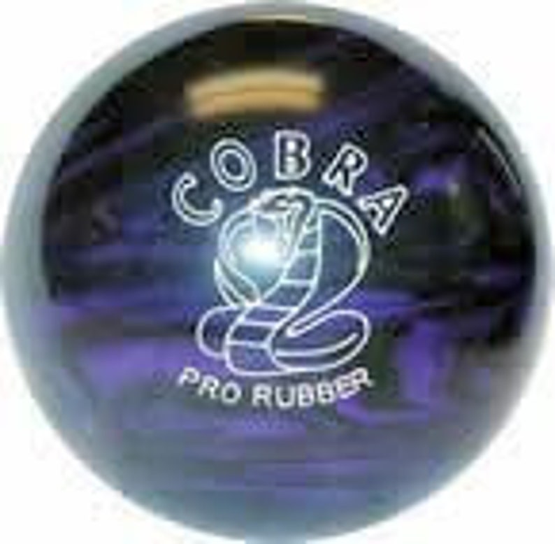 Engraved Duckpin 5pin 2 Balls Cobra Pro Rubber Purple Etsy