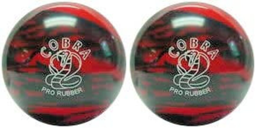 Engraved Duckpin 5pin 2 Balls Cobra Pro Rubber Red & Etsy