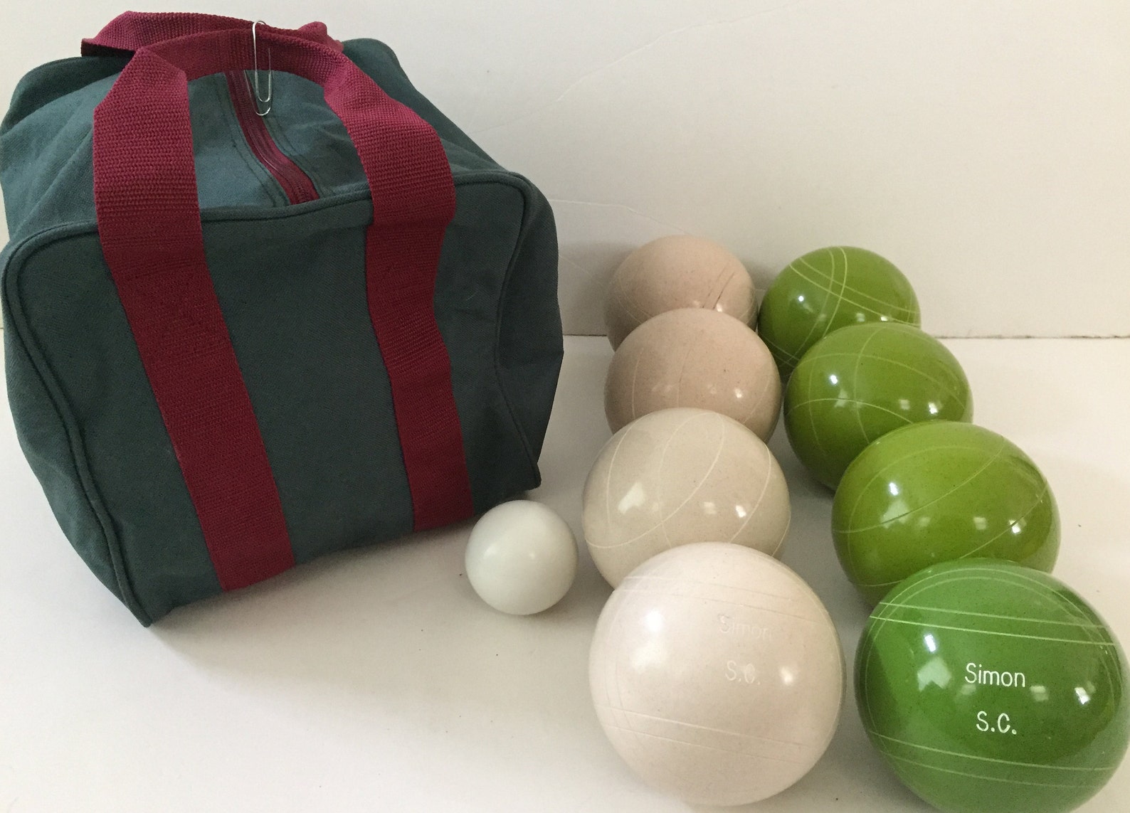 EPCO Premium Quality Engraved Bocce Ball Set 110mm Lime Etsy