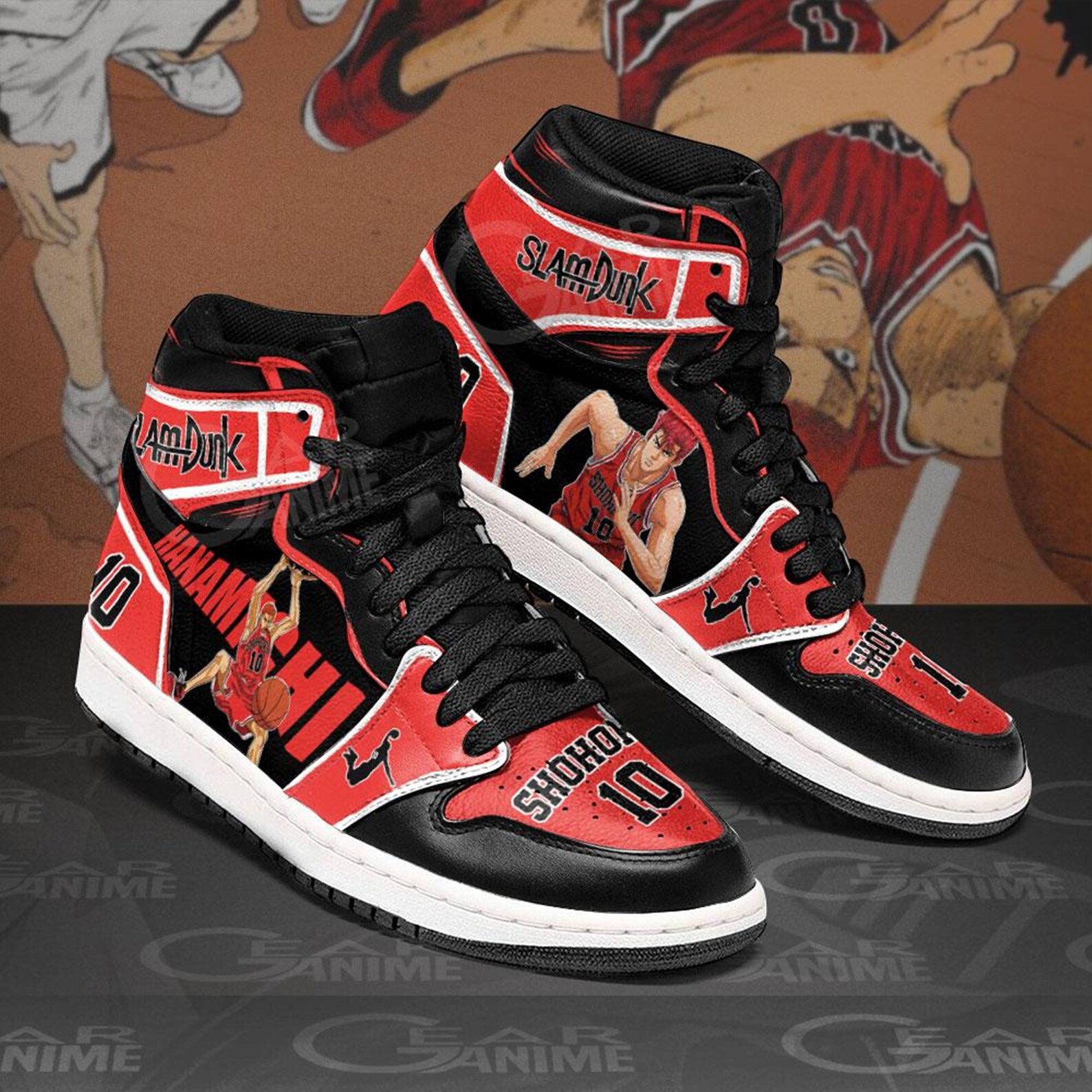 Hanamichi Sakuragi Sneakers Slam Dunk Shohoku High School | Etsy