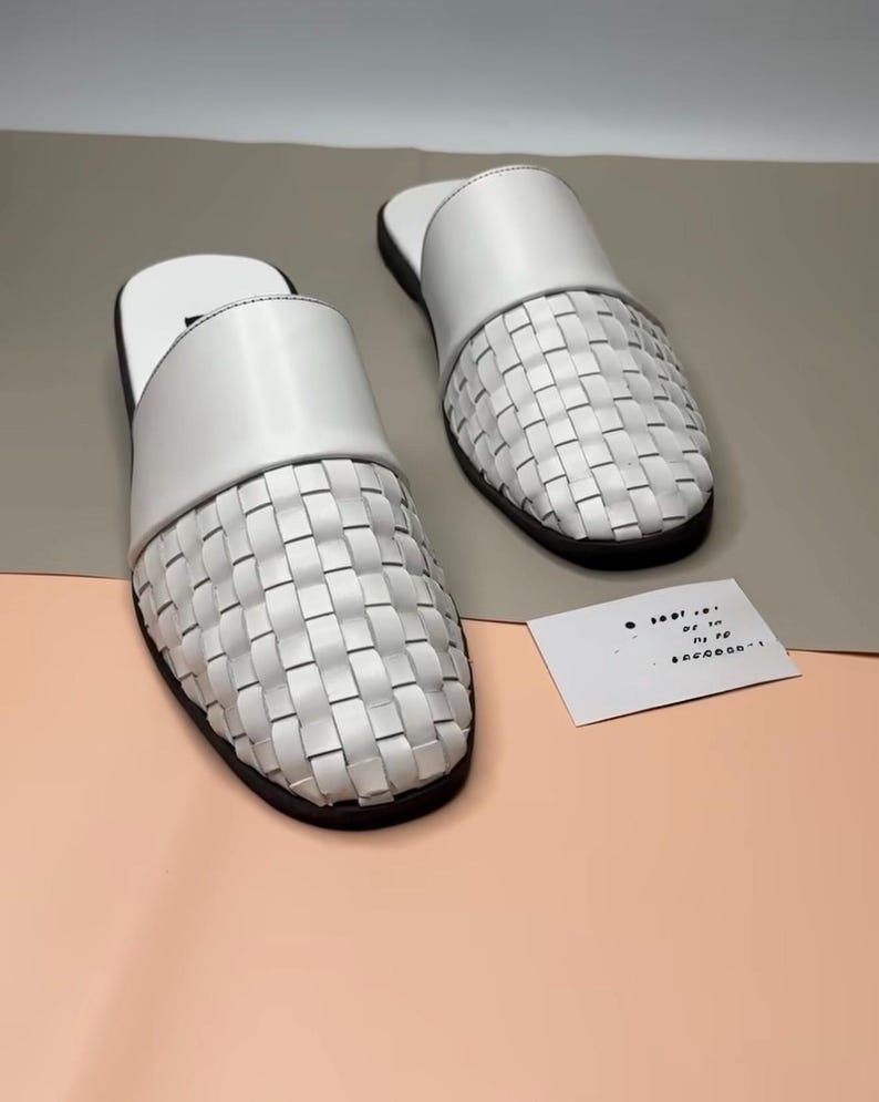 backless slip on men shoes