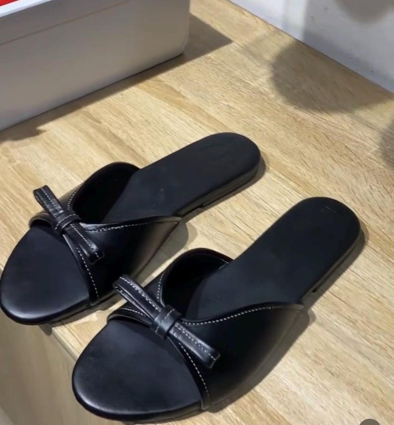 women leather flat summer office sandals