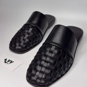 luxury mule slippers men