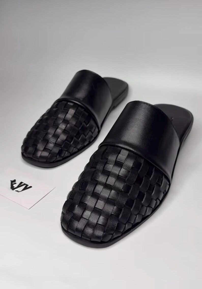 luxury mule slippers men