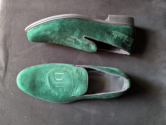 Personalized Velvet Groom Loafers: Embroidered Wedding Moccasins