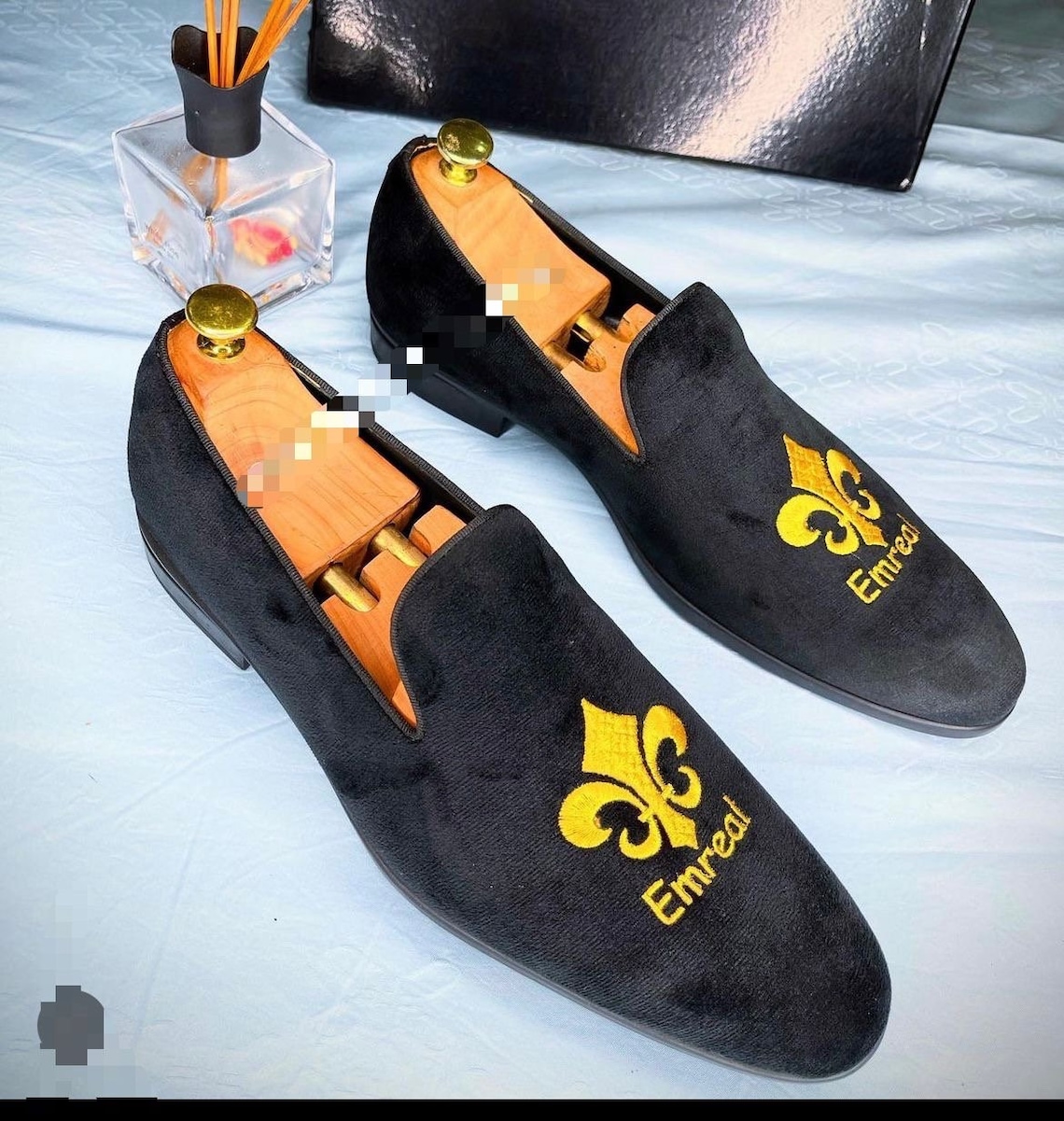 mens monogram slippers