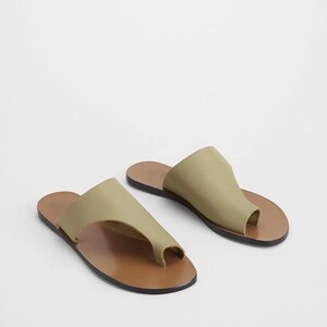 Greek leather sandals women, Tan color, Gift for men, Handmade high quality genuine leather sandals, barefoot women
