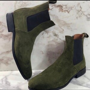 ankle high casual chelsea boots men