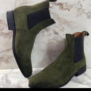 ankle high casual chelsea boots men