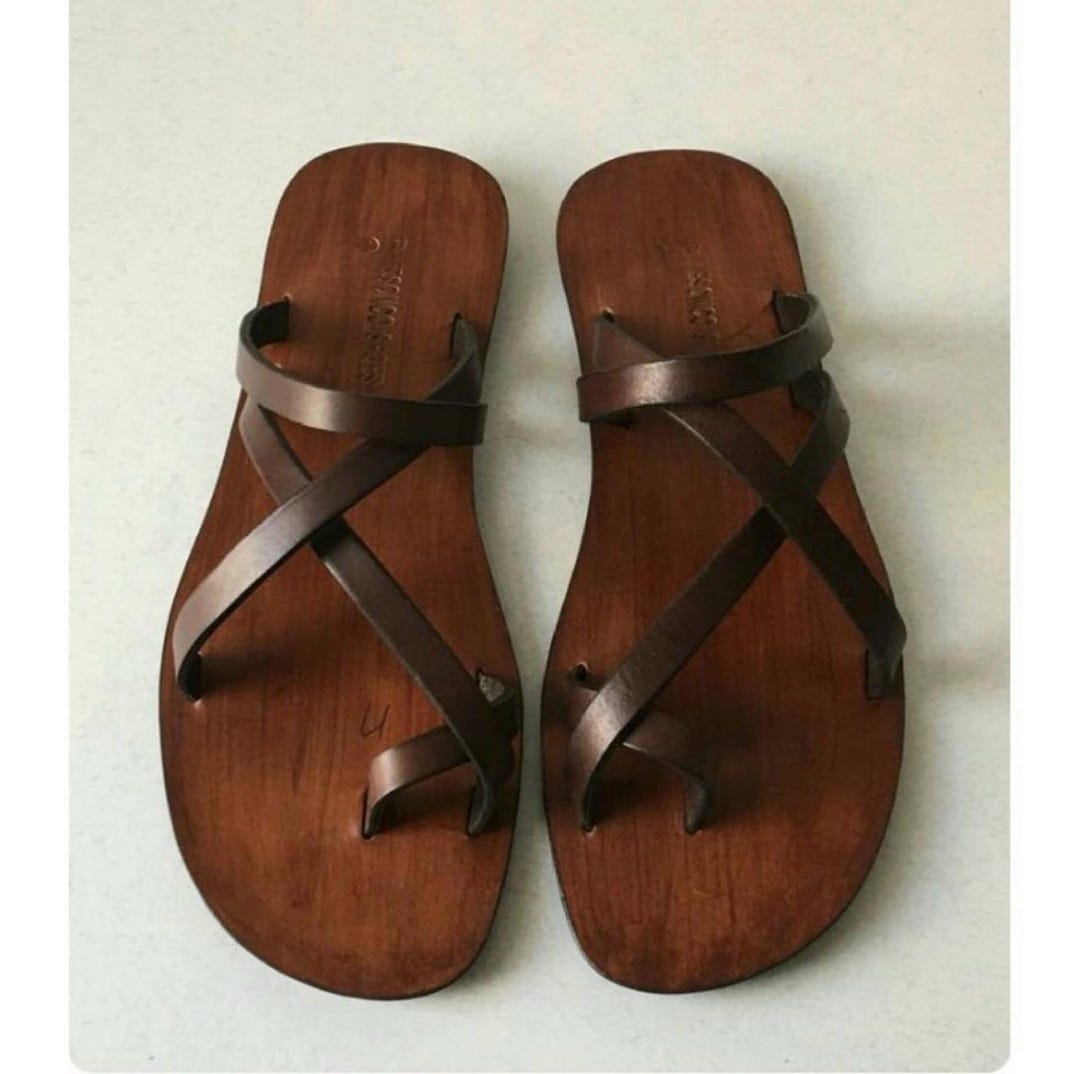 Sandals Men Casual Comfortable Barefoot Buckle Shoes