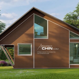 Container Cabin Plan, 8&#39; x 20&#39;, 256 SF, 2 Levels, Cabin Plan, Tiny House, Office Plan, Shed Plan, DIY House Plan, A Frame House, Tiny House