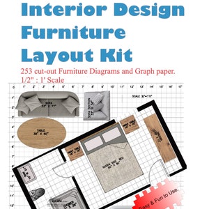 Interieur Meubelindeling Kit / Kamermeubilair Lay-out / Modern Interior Design / Huis plan, Modern House Plan, House Design Template