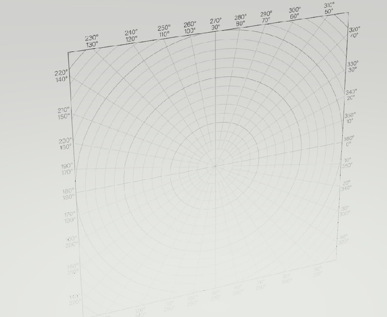 Circular Grid Printable, Circular Printable Grid, Round Drawing Grid