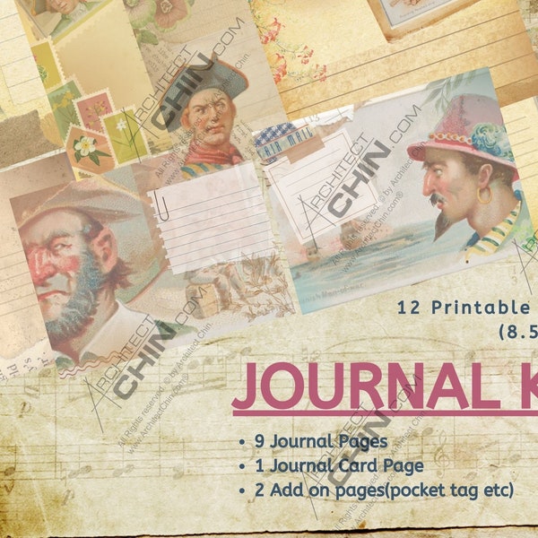 Journal Kit, Note Pads, Sketches, Journals, Scrapbook, Bookmarks, Art Projects, Collages, Paper Arts, School Projects, Diary, Notes