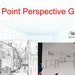 1 Point Perspective Grid Printable Printable Grid Drawing | Etsy