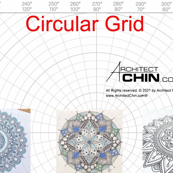 Round Graph Paper Etsy