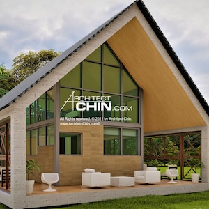 DIY House Plan, 32&#39; x 48&#39;, 768 SF. 1 Loft Bed, Cabin Plan, Tiny House, Cottage Plan, Office Plan, Shed Plan,  A Frame House, Tiny House Plan