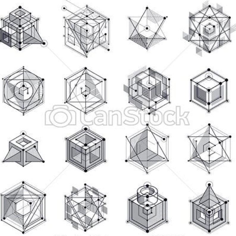 Dot Grid Printable Template, Dot Printable Grid, Drawing Grid