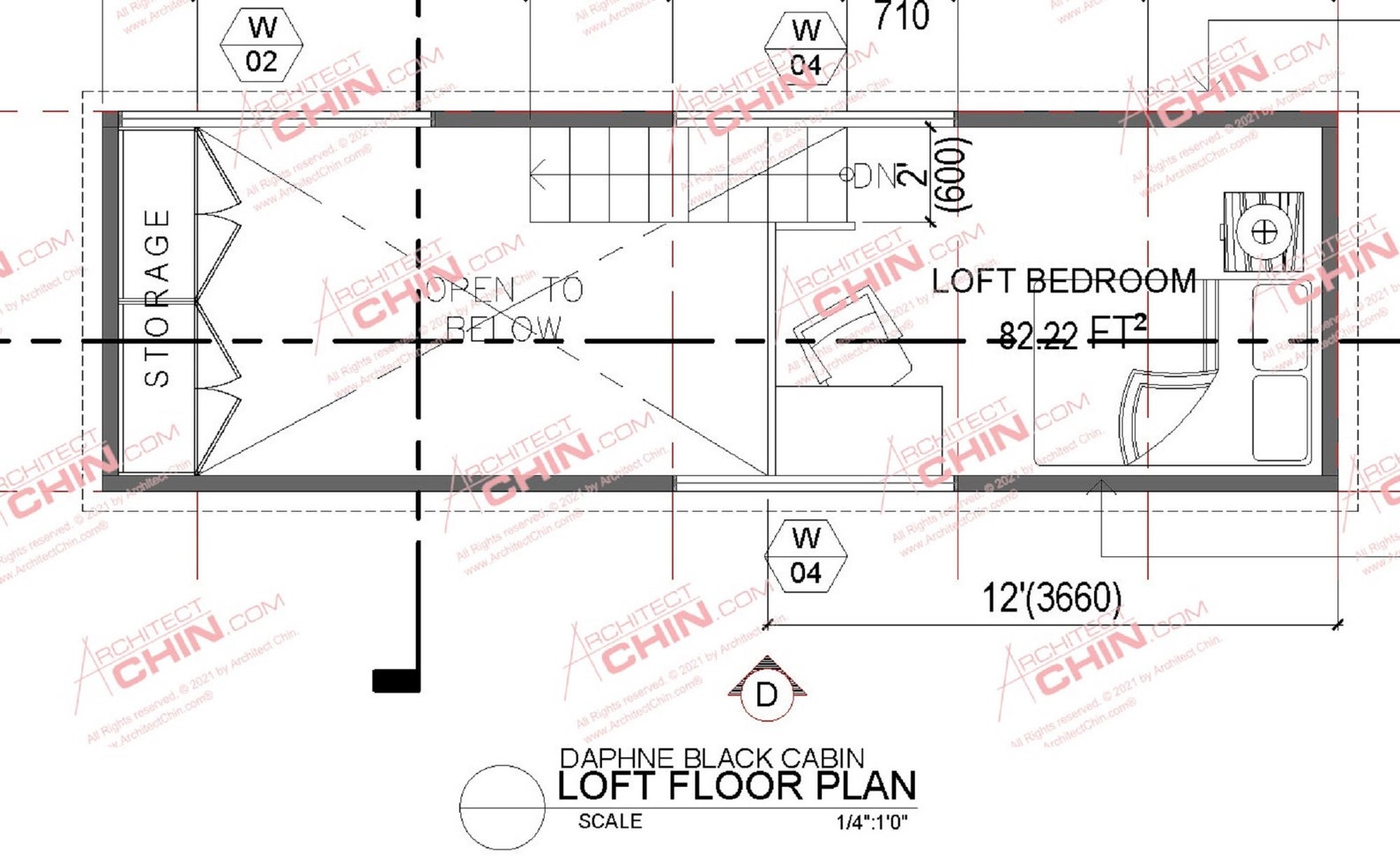 Container Cabin Plan, 8' X 20', 256 SF, 2 Levels, Cabin Plan, Tiny