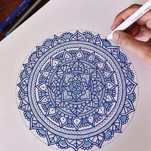 Circular Grid Printable, Circular Printable Grid, Round Drawing Grid ...