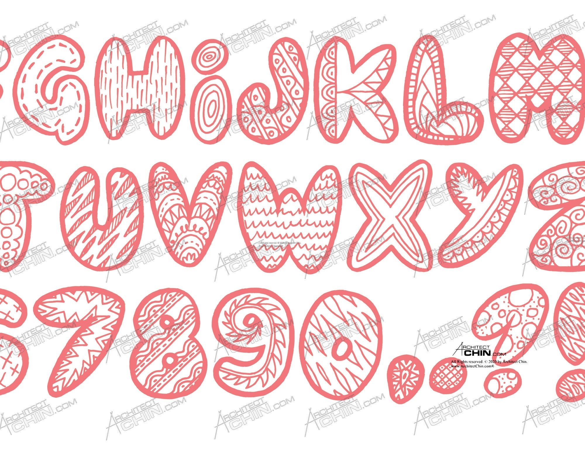 Hand Lettering Art Lettering Alphabet Fonts Doodle Lettering ...