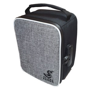 Stinky Bagger™ Better Size No-Smell Stash Bag, Tray Included, Stylish Smell Proof Two-Tone Travel Bag, Herb, Keeps Odors In, Travel Sized