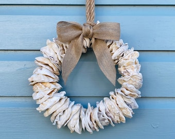 Cream Oyster shell Wreath