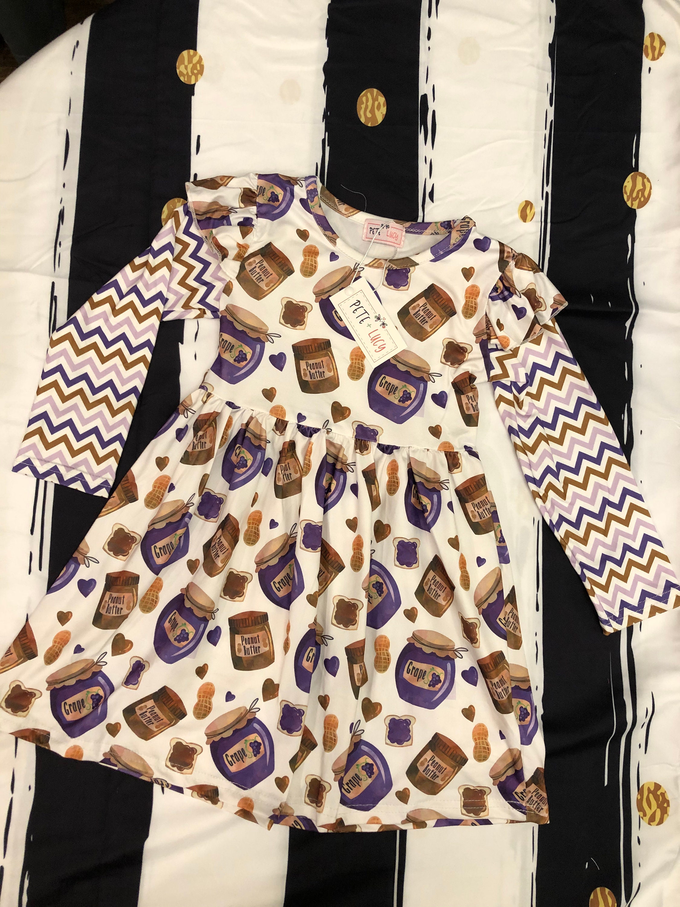 Pete Lucy Peanut butter / Grape dress Etsy